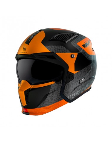 Mt Helmets Streetfighter Sv S Totem B4 Arancio Opaco